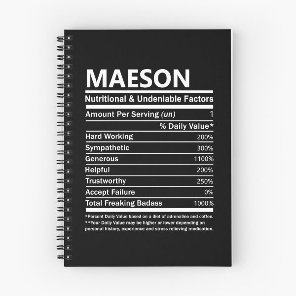 Item preview, Maeson Name T Shirt - Maeson Nutritional And Undeniable Factors Gift Item Tee designed and sold by pourvasecandi.