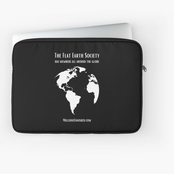 Flat Earth All Around the Globe - Christian Laptop Sleeve