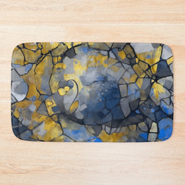 Artikelvorschau, Abstract, stained glass, contemporary painting, fantasy fields and black lines entworfen und verkauft von Svitac.