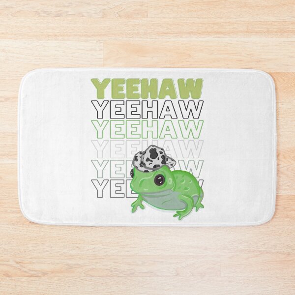 Item preview, Yeehaw Green Frog Wearing Cowboy Hat designed and sold by RoserinArt.