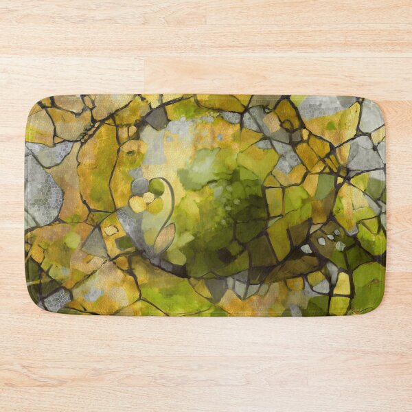 Artikelvorschau, Abstract, stained glass, contemporary painting, fantasy fields, black lines entworfen und verkauft von Svitac.