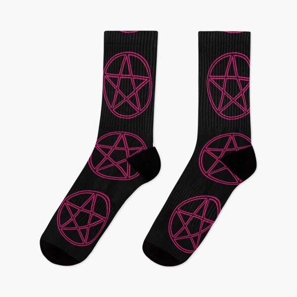 Item preview, Pink and black pentagram Print designed and sold by DemonicGloom.