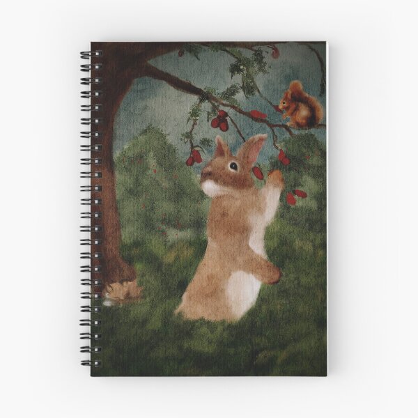 Item preview, Forest Watercolor Baby Bunny, Red Squirrel and Sleeping Fox designed and sold by Monica Laipple.