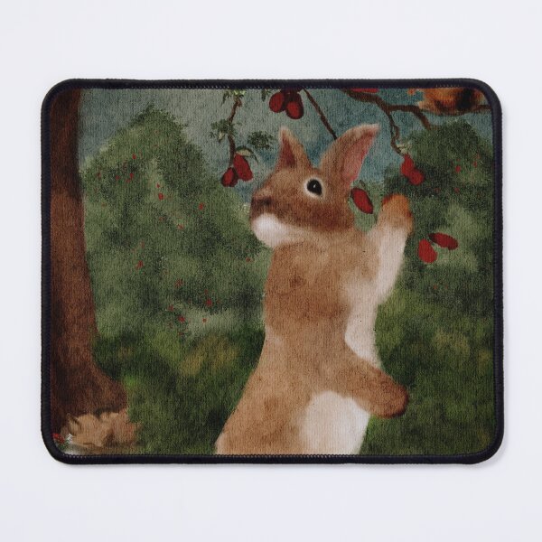 Item preview, Forest Watercolor Baby Bunny, Red Squirrel and Sleeping Fox designed and sold by Monica Laipple.