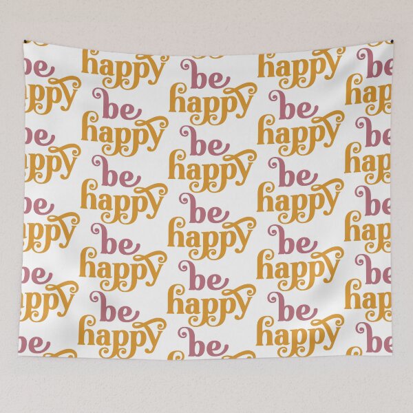 Item preview, Be Happy Inspirational Art designed and sold by greenoriginals.