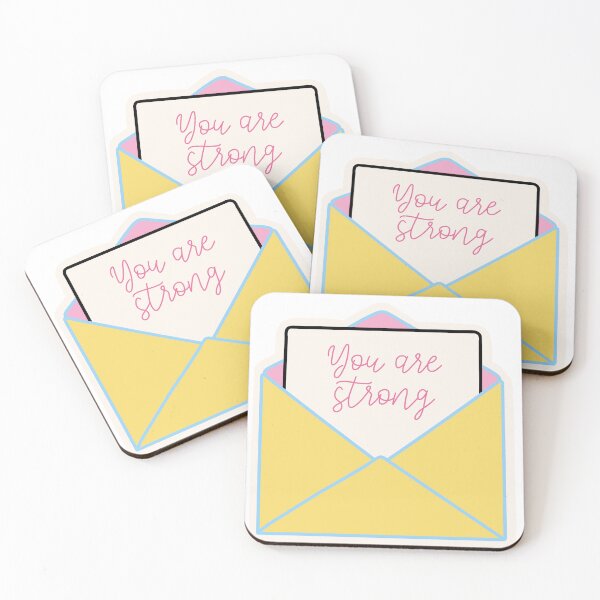 Item preview, You are Strong Message designed and sold by Ashleigh Does Art Stuff.
