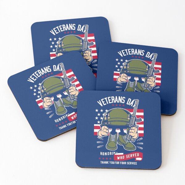 Item preview, VETERANS DAY - Honoring Who Served - Cartoon helmet 1 - BLK ver1 designed and sold by Alcino Major.
