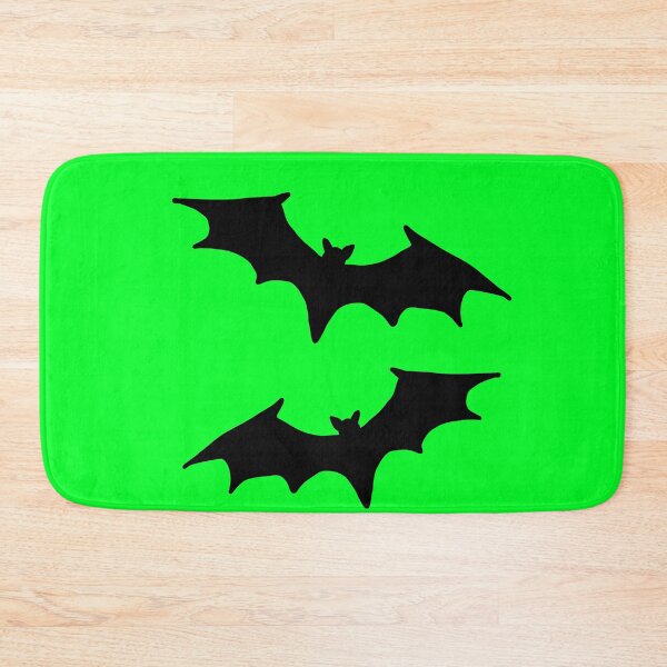 Item preview, Bright neon green black bat print designed and sold by DemonicGloom.