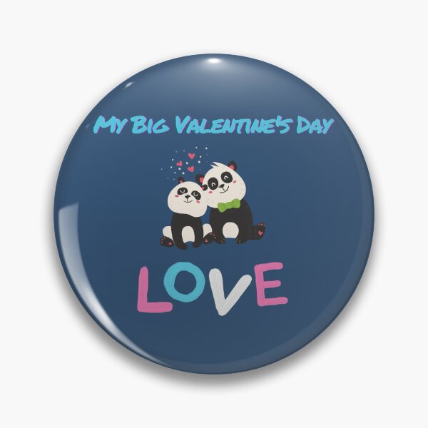 Item preview, My Big Valentine's Day Love. Blue color. designed and sold by GoldenPine.