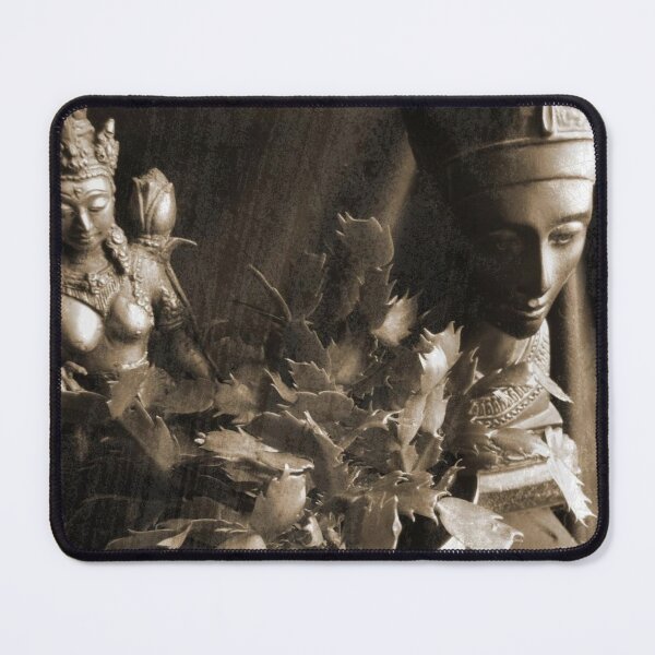 Item preview, Egyptian, Hindu Statues with Cactus Still Life Distressed Photography Design designed and sold by EarthArtDesigns.