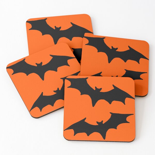 Item preview, Orange and  black bat print designed and sold by DemonicGloom.