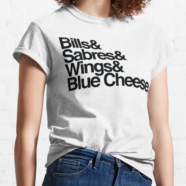 Item preview, Buffalo Bills & Sabres & Wings & Blue Cheese (black text) designed and sold by sarahnewhouse.