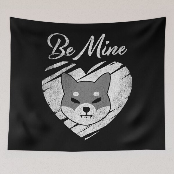 Item preview, Vintage Be Mine Valentine Shiba Inu SHIB Coin Crypto Token Blockchain Wallet designed and sold by EarlineCormier.