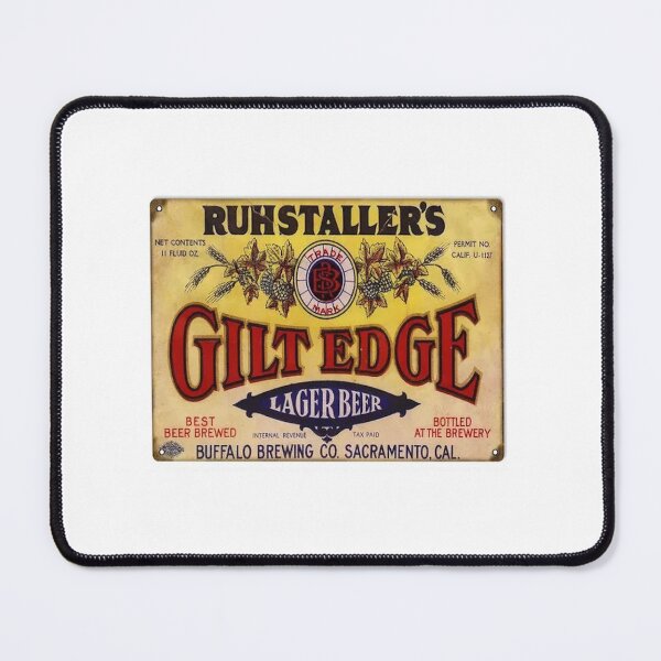 Item preview, Ruhstaller's Gilt Edge Lager Beer, distressed designed and sold by uniquenostalgia.