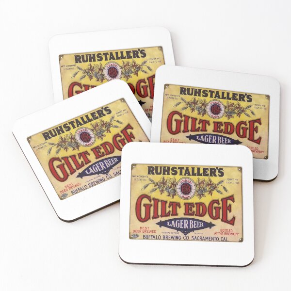Item preview, Ruhstaller's Gilt Edge Lager Beer, distressed designed and sold by uniquenostalgia.