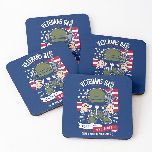 Item preview, VETERANS DAY - Honoring Who Served - Cartoon helmet 1 - BLK ver2 designed and sold by Alcino Major.