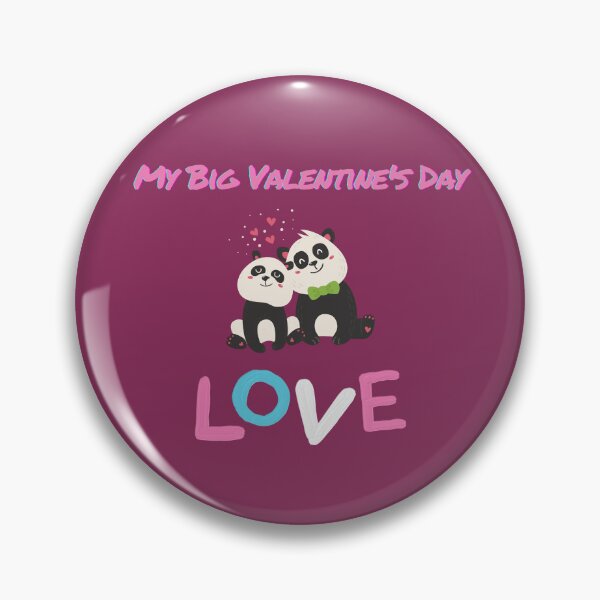 Item preview, My Big Valentine's Day Love. Pink color. designed and sold by GoldenPine.
