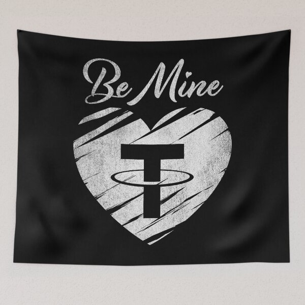 Item preview, Vintage Be Mine Valentine Tether USDT Coin Crypto Token Blockchain Wallet designed and sold by EarlineCormier.