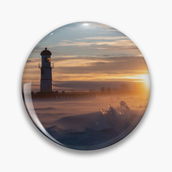 Item preview, Freezing cold morning at Lachine light house Montreal designed and sold by RezieMart.