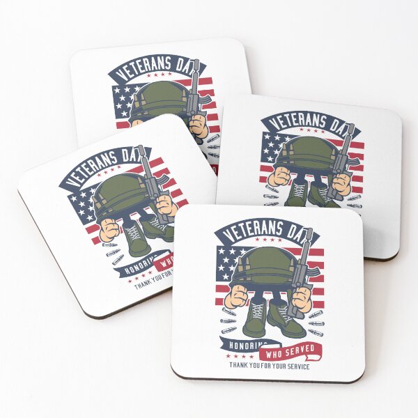 Item preview, VETERANS DAY - Honoring Who Served - Cartoon helmet 1 - WHT ver3 designed and sold by Alcino Major.
