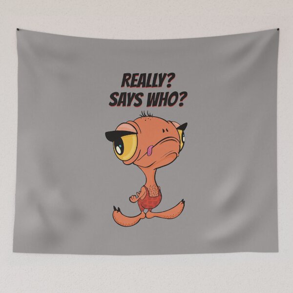 Item preview, Cheeky chick showing attitude saying Really? Says who? designed and sold by marina63.