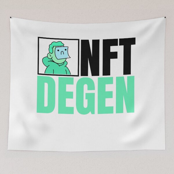 Item preview, NFT Degen - Funny NFTs Investor Blockchain designed and sold by nft-millionaire.