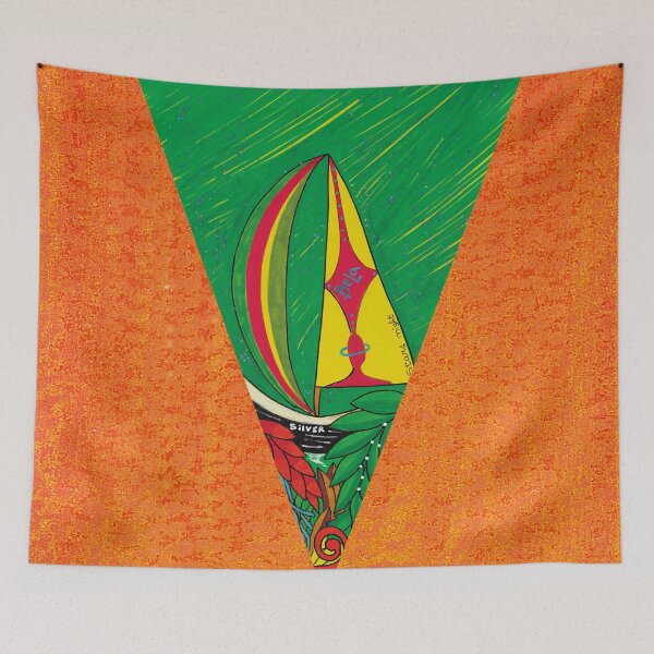 Item preview, Sailing in green night designed and sold by ArtBannerDesign.