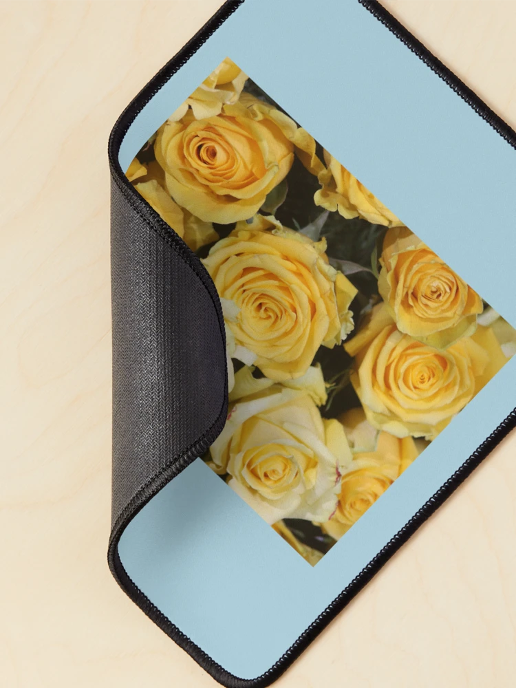 Thumbnail 2 of 5, Mouse Pad, Yellow Roses designed and sold by ColorSpacePro.