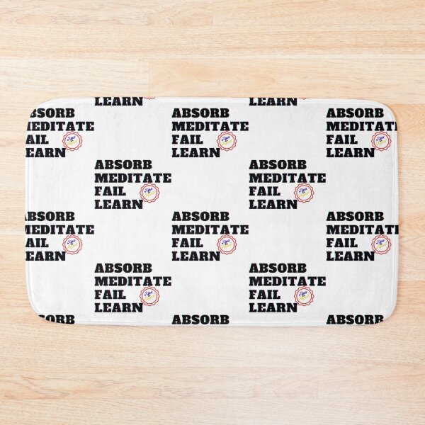 Item preview, Absorb, Meditate, Fail, Learn. Rinse and Repeat. designed and sold by JockArts.