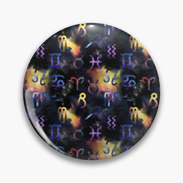 Item preview, Zodiac symbols pattern on galaxy background designed and sold by MagicStrawberry.