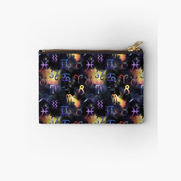 Item preview, Zodiac symbols pattern on galaxy background designed and sold by MagicStrawberry.