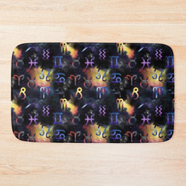 Item preview, Zodiac symbols pattern on galaxy background designed and sold by MagicStrawberry.