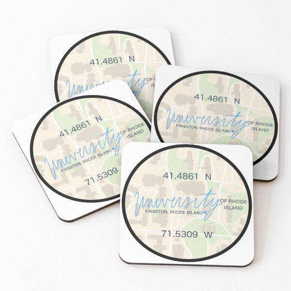 Item preview, University of Rhode Island Map Circle designed and sold by Ashleigh Does Art Stuff.