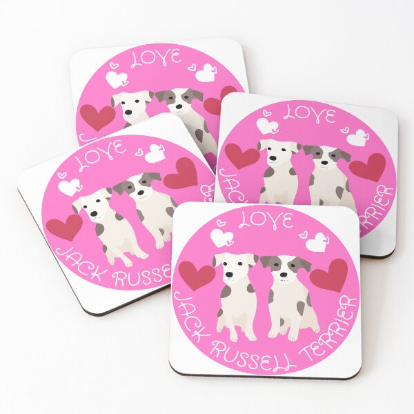 Item preview, Love Jack Russell Terrier Valentines day Dog lover Gift designed and sold by BronikowskiART.