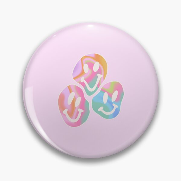 Item preview, Pinterest colorful smiley face print designed and sold by theaestheticco.