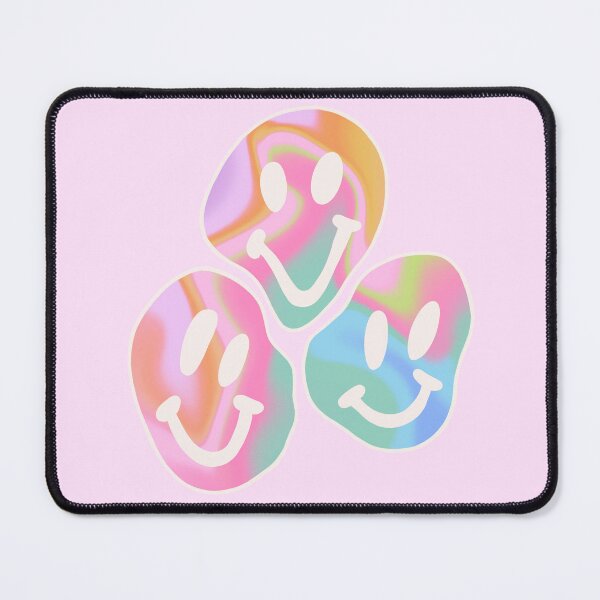 Item preview, Pinterest colorful smiley face print designed and sold by theaestheticco.
