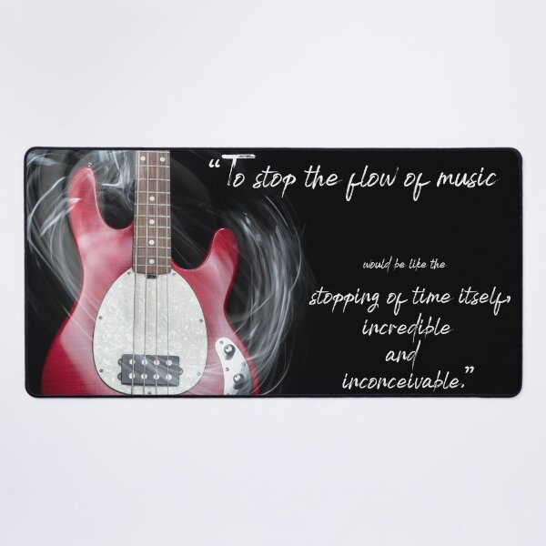 Item preview, The Flow of Music Minimal Guitar Portrait with Light Painting and Quote designed and sold by nancyjcreates.