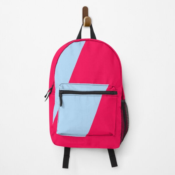 Item preview, Colour Block Therapy - Offset Oblique : Light Sky Blue / Coral designed and sold by Spannerbagface.