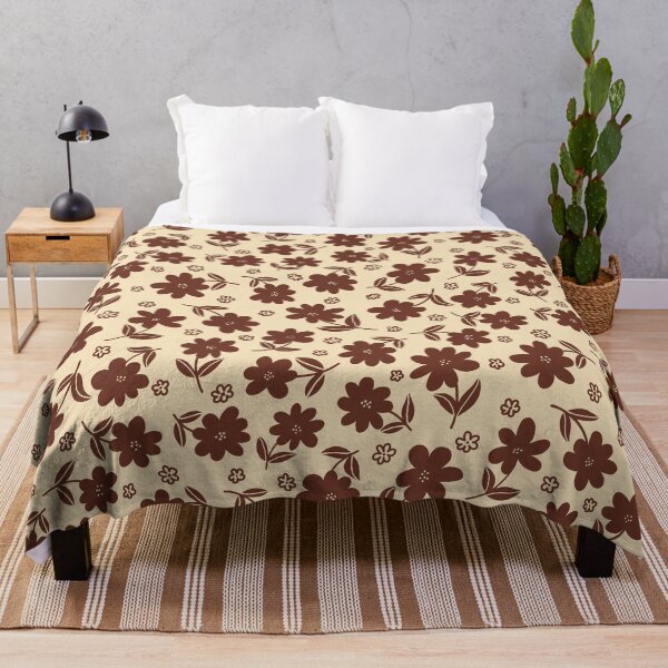 Item preview, Coffee and cream tossed floral designed and sold by FrancesPoff.