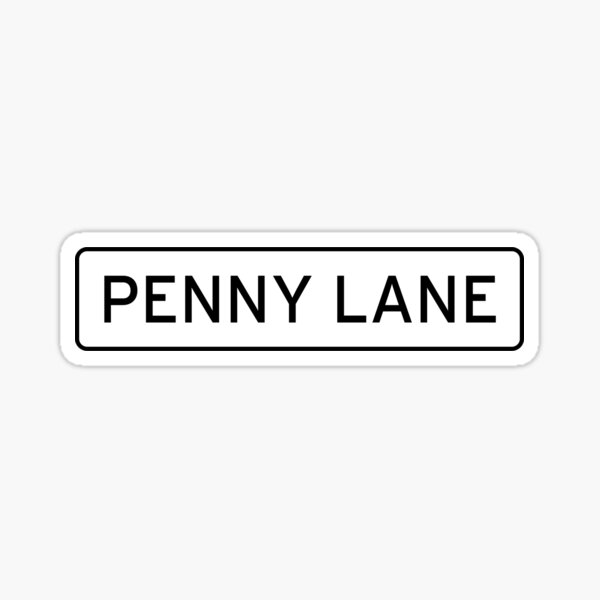 Item preview, Penny Lane Street Sign designed and sold by La Lune Design Co..