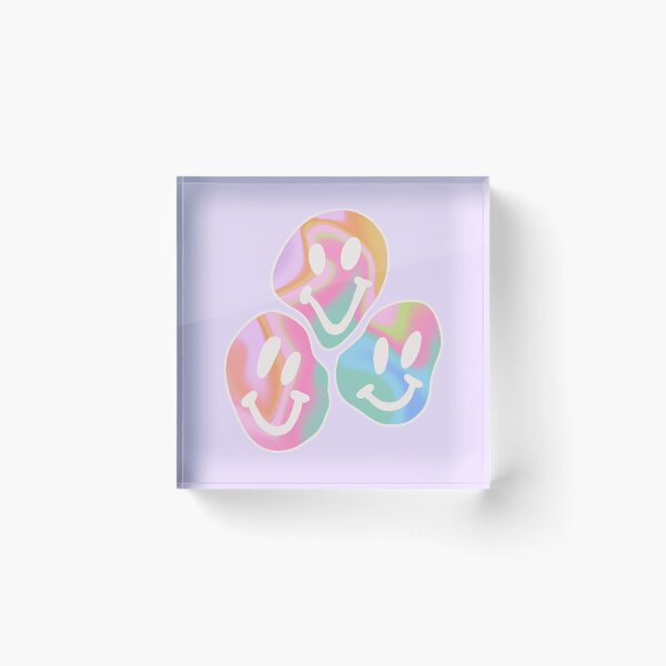 Item preview, Colorful purple smiley face print designed and sold by theaestheticco.