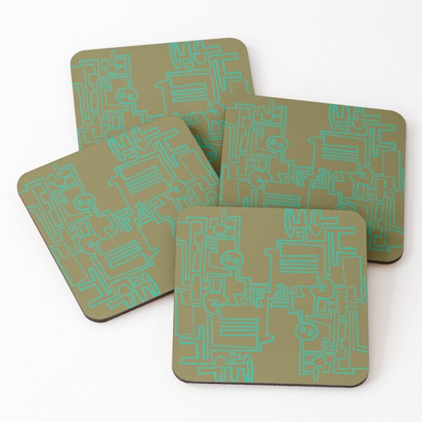 Item preview, Mask Maze/ Khaki designed and sold by Karen Eutemey.