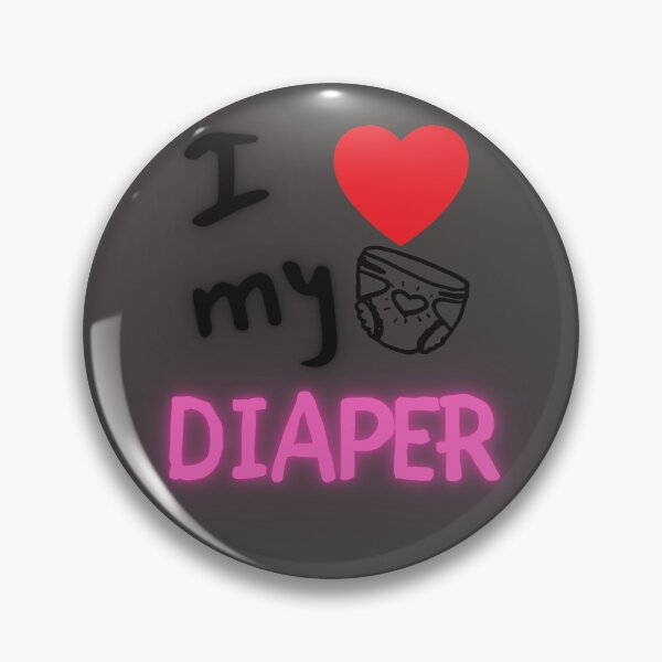 Item preview, I Heart/Love My Diaper ABDL - Pink designed and sold by DaddyKoti.