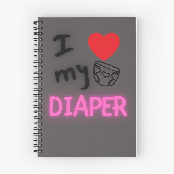 Aperçu de l'œuvre J'adore ma couche ABDL - Rose créée et vendue par DaddyKoti.