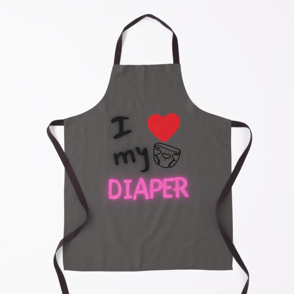 Item preview, I Heart/Love My Diaper ABDL - Pink designed and sold by DaddyKoti.