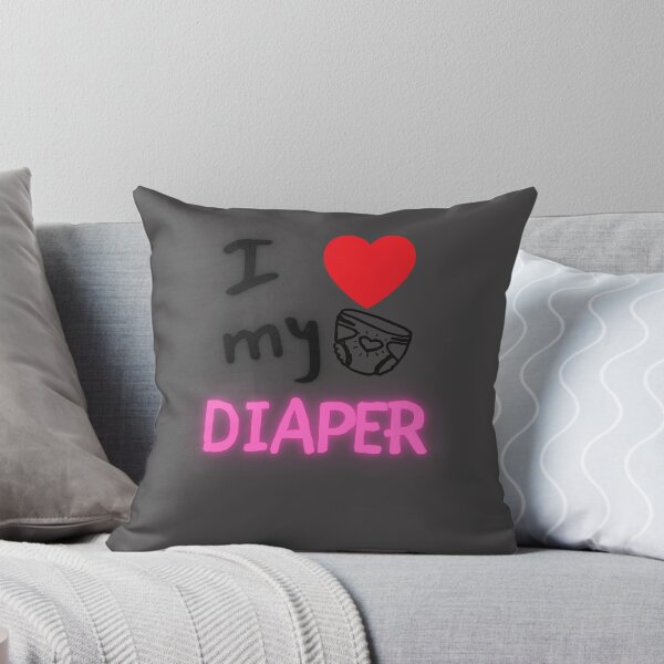 Item preview, I Heart/Love My Diaper ABDL - Pink designed and sold by DaddyKoti.