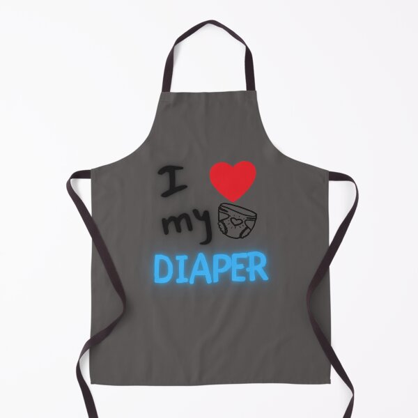 Item preview, I Heart/Love My Diaper ABDL - Blue designed and sold by DaddyKoti.
