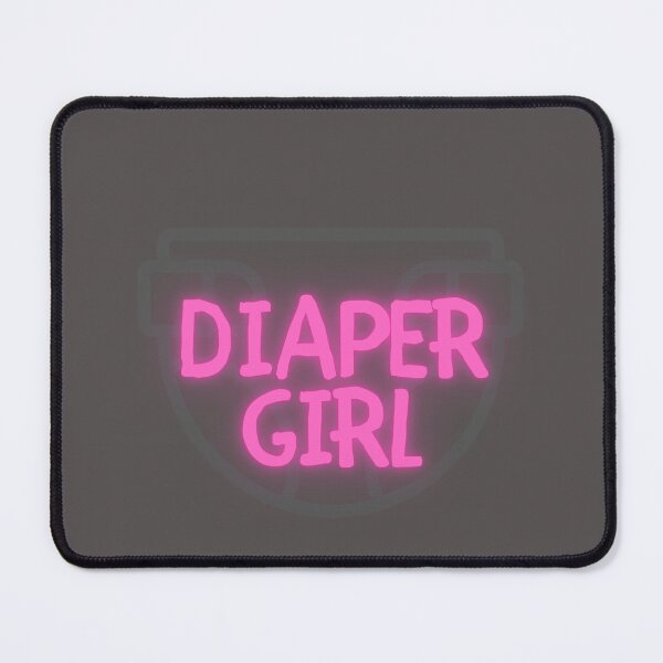 Item preview, Diaper Girl Graphic ABDL - Pink designed and sold by DaddyKoti.