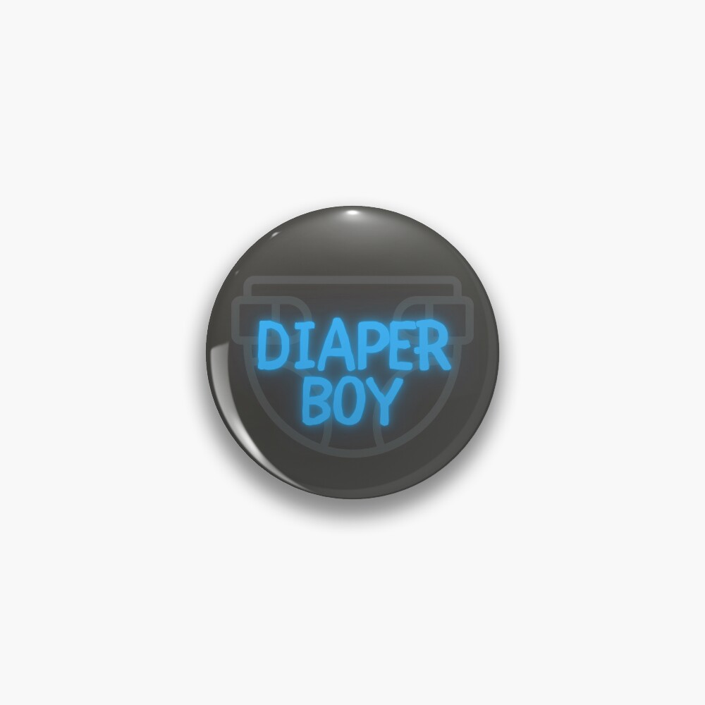 Diaper Boy Graphic ABDL - Blue