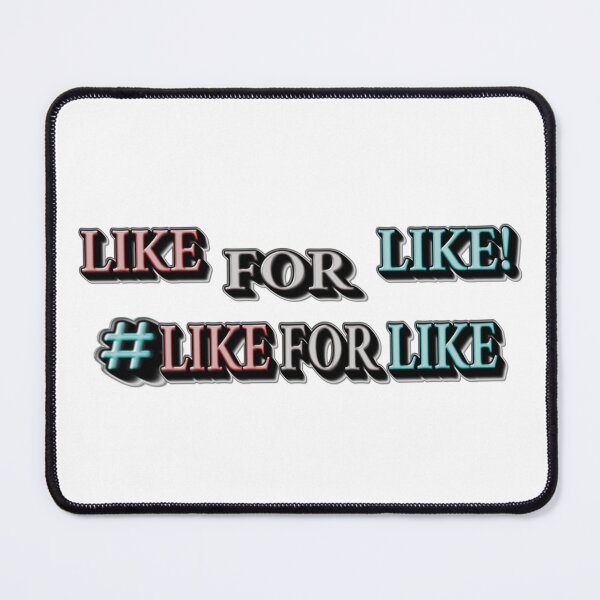 Item preview, "#LIKEFORLIKE" Design. Buy Now designed and sold by Health And Fitness Posts e-Store.